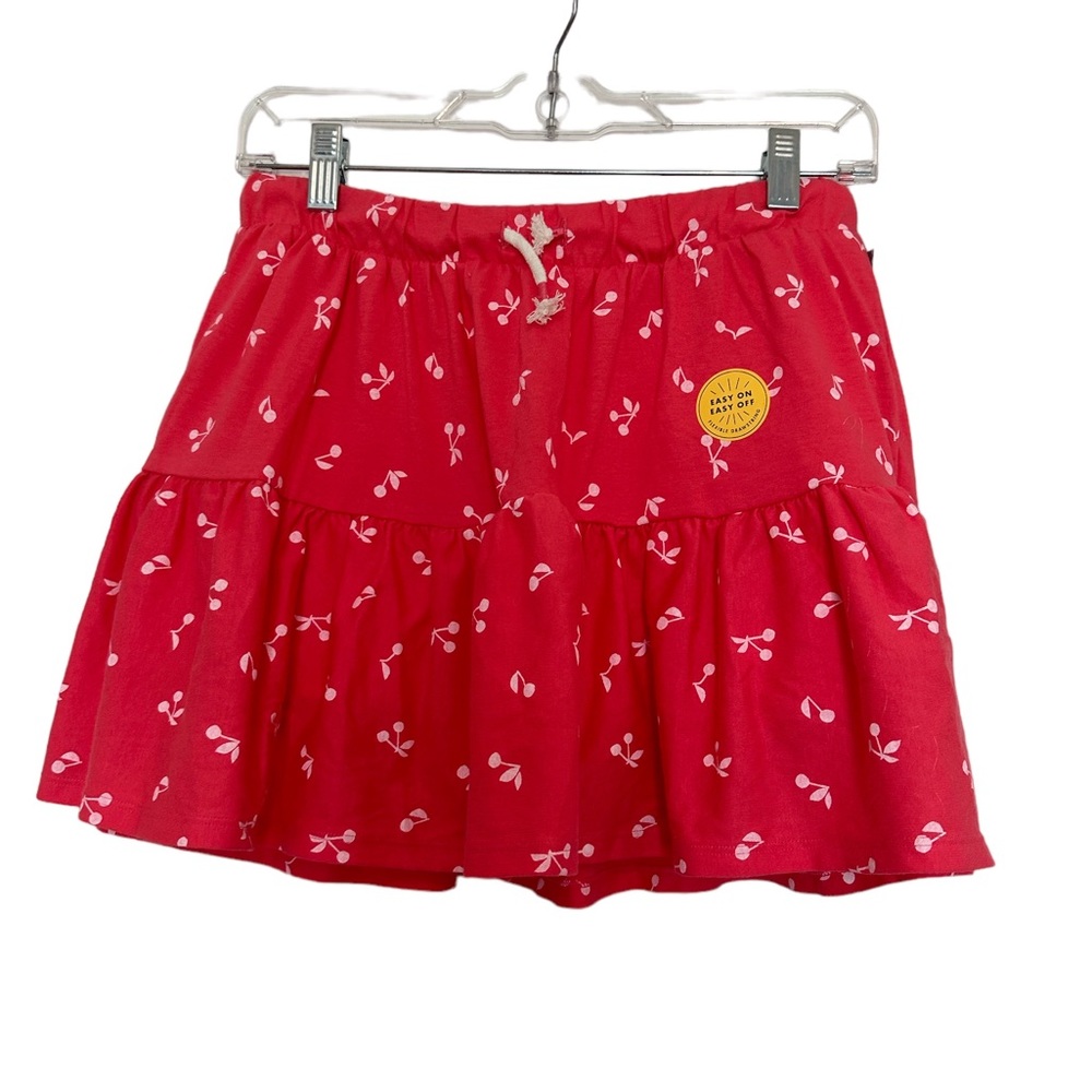Girl’s Bright Pink Skirt with White Cherry Print. Size XL (14)